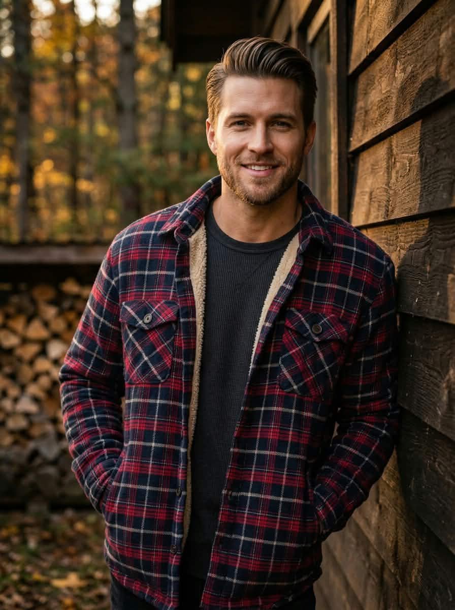 Chemise à carreaux pour homme en bonne état 
