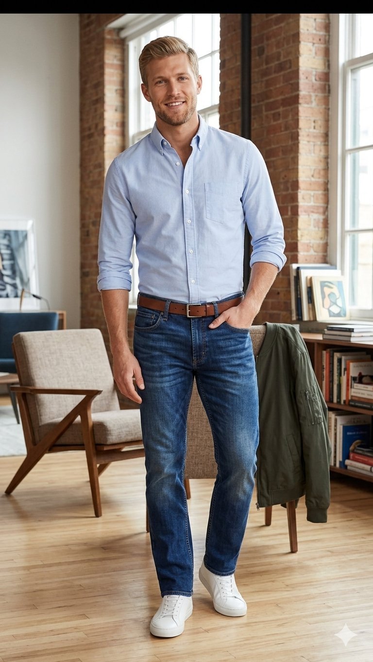 Pantalon jean bleu Hollister homme 