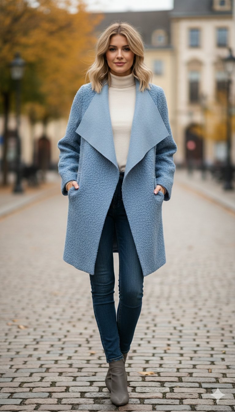 Veste bleu ciel 