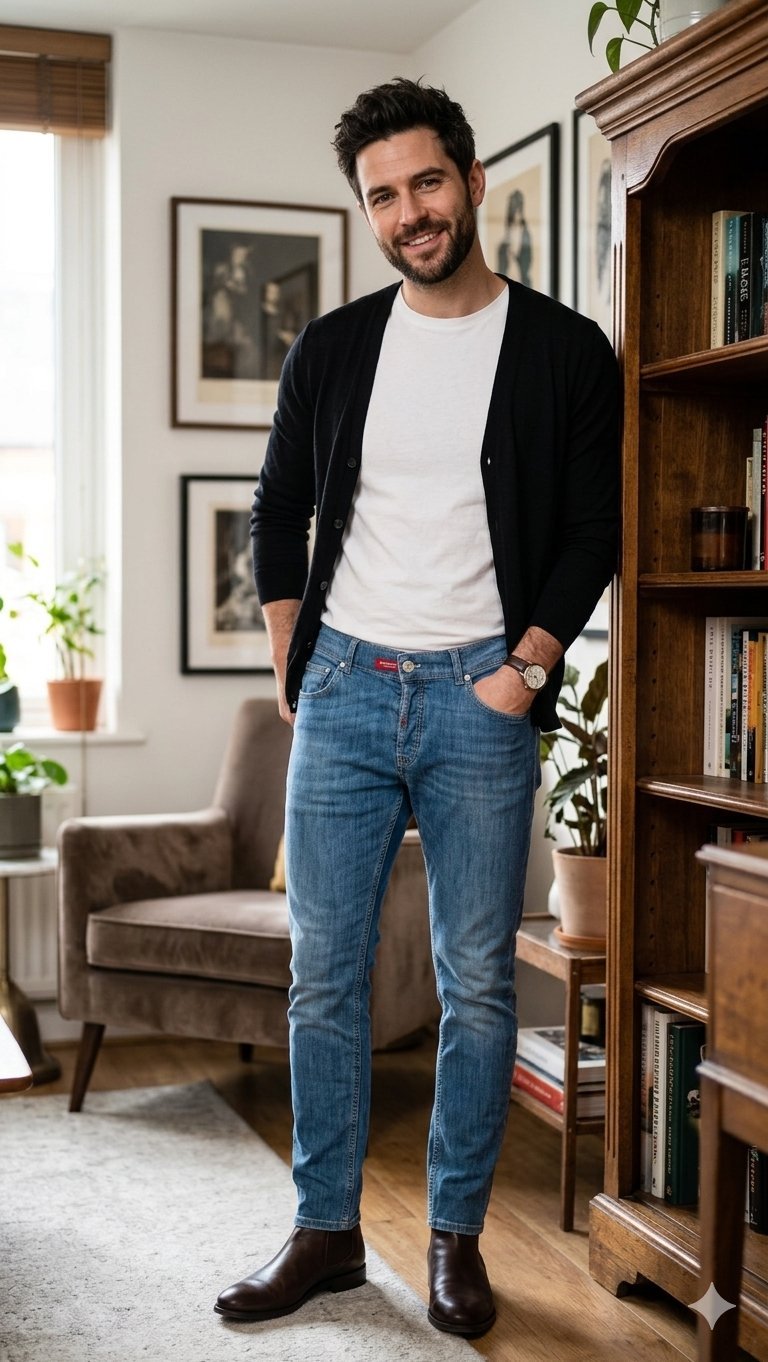 Pantalon jean bleu clair délavé 