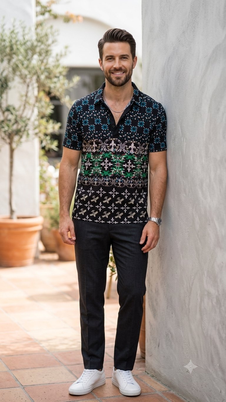 T-shirt col chemise bolunbao