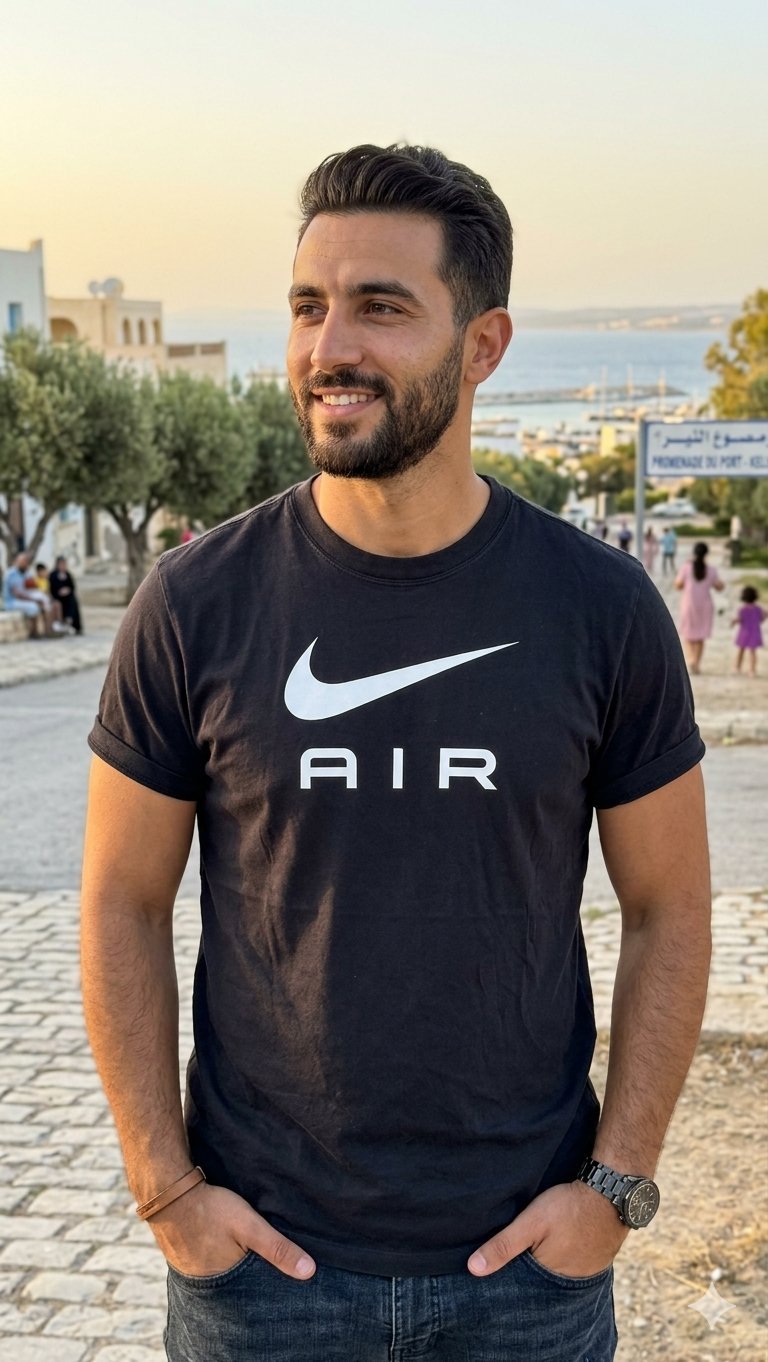 T-shirt noir Nike air simple 