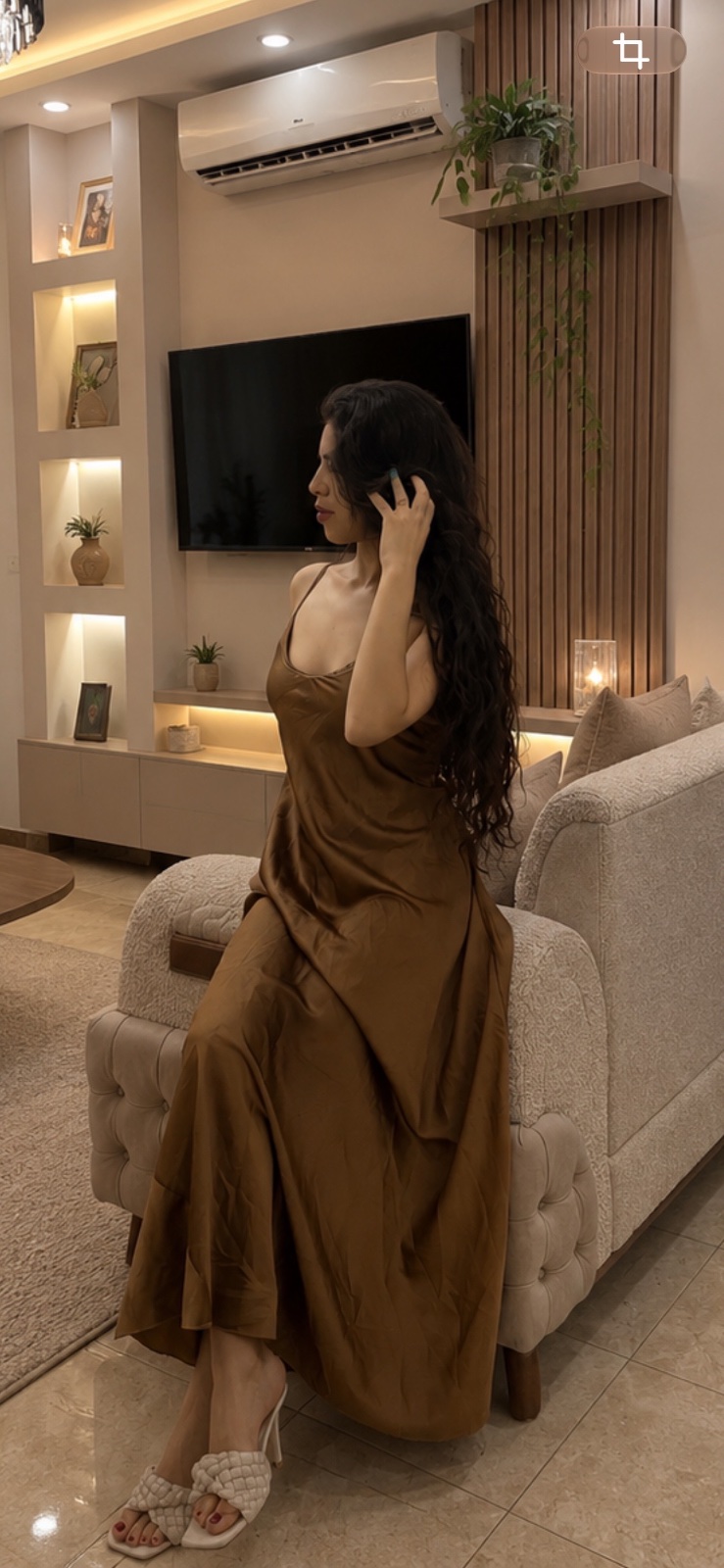 Robe satin