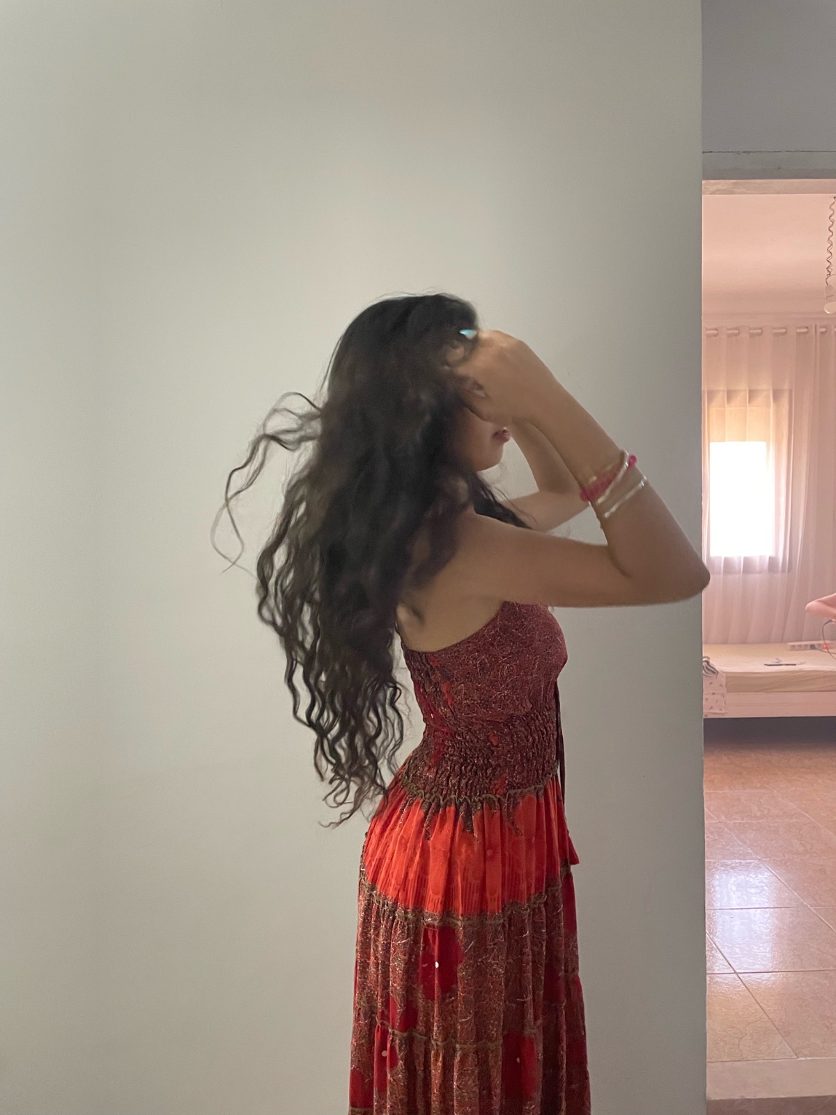 Robe effet Satinée