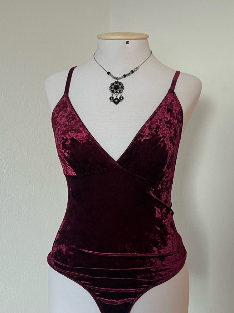 Velvet bodysuit