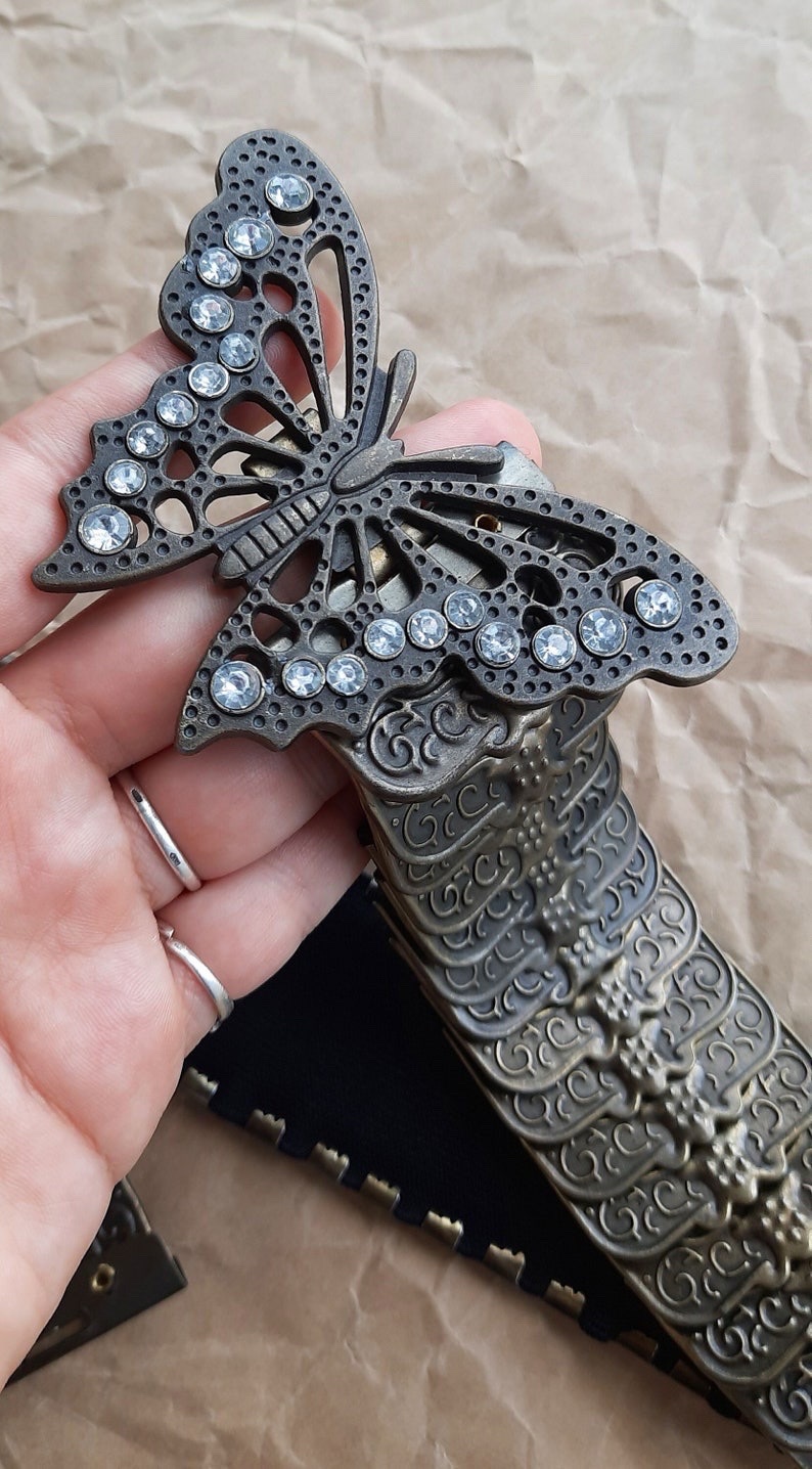 Vintage Butterfly Metal Belt