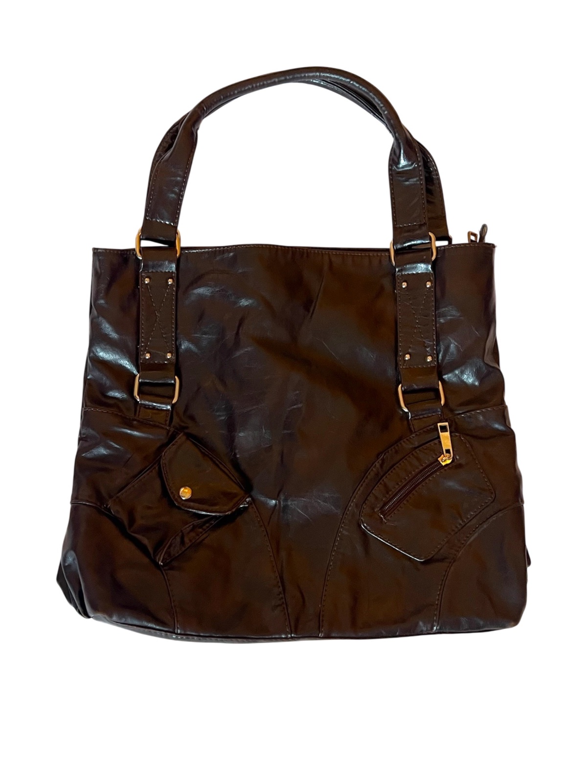 Sac à main marron chocolat