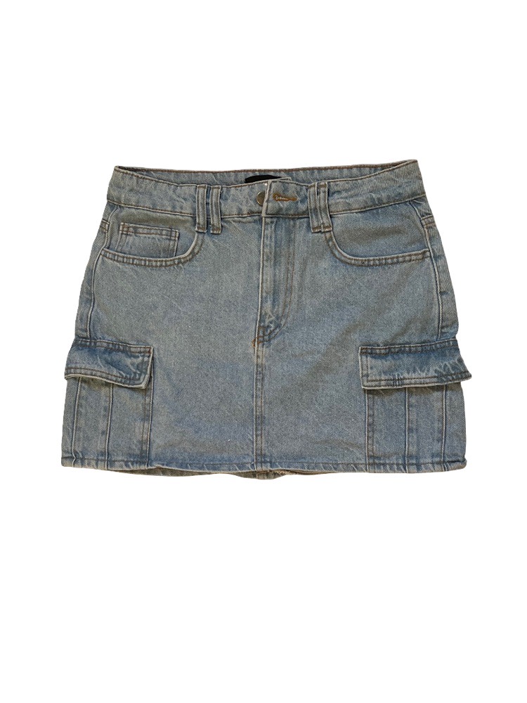 Jupe Denim Cargo