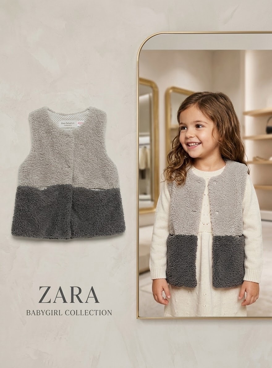 Très jolie veste sans manches ZARA Kids 