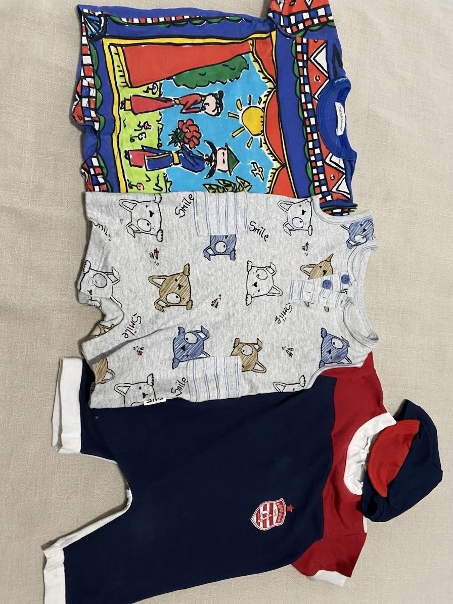 🧸 Lot de 3 vêtements bébé garçon 3 moins