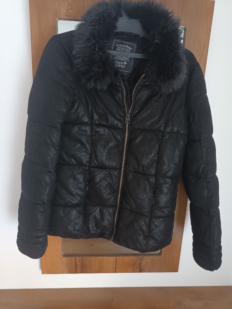 Veste noir col fourire