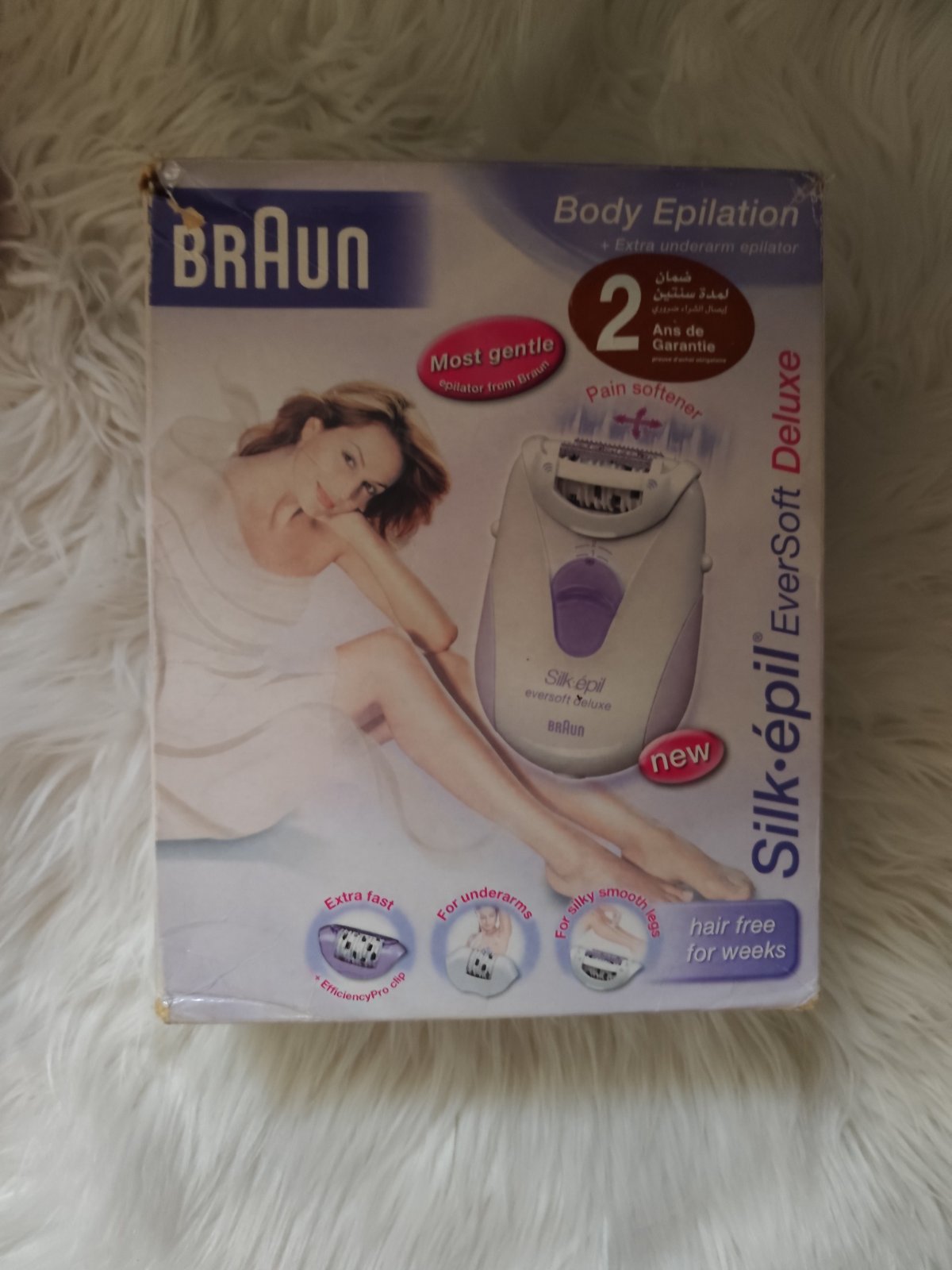 Appareil d'épilation de la marque Braun 