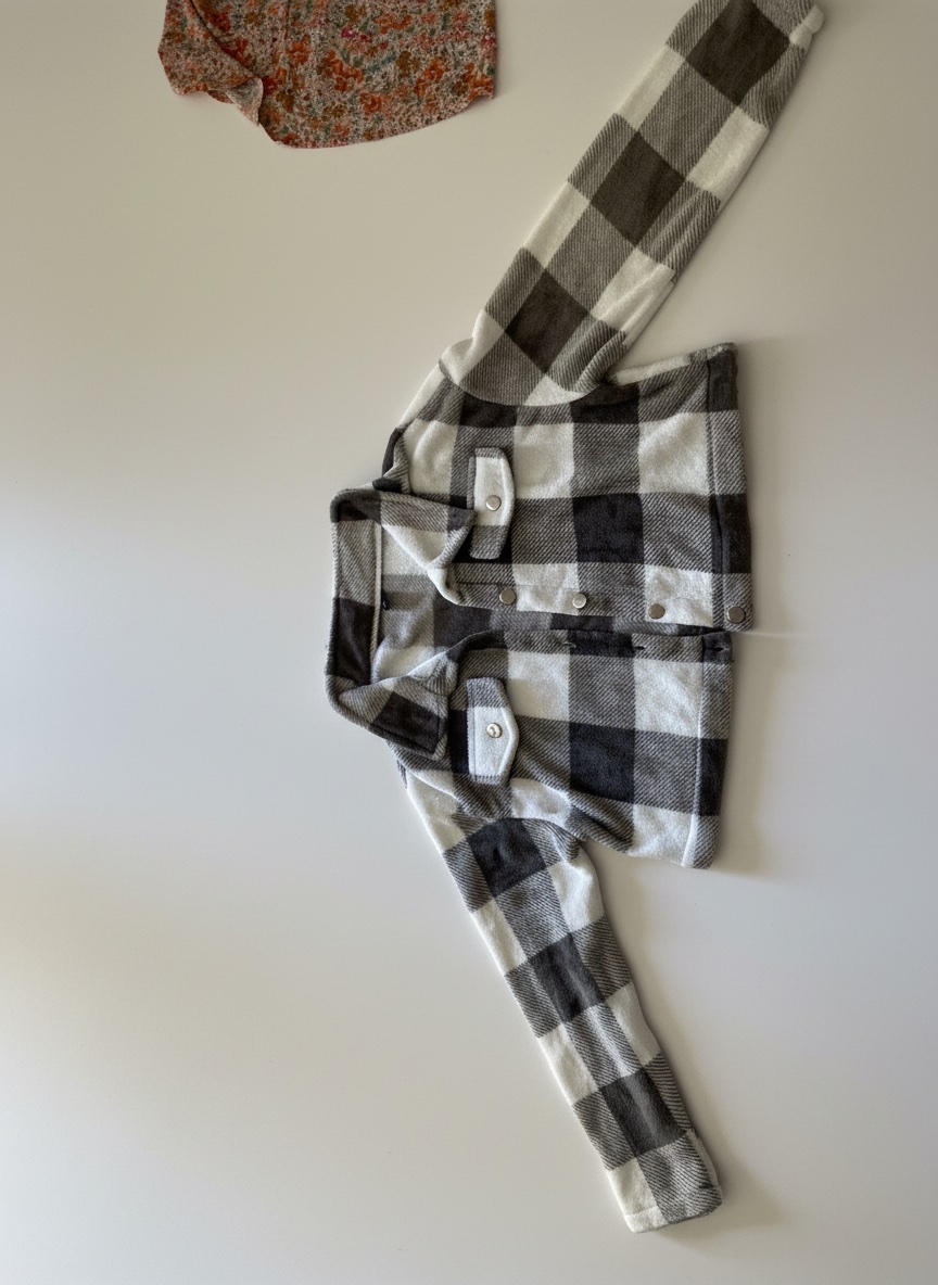 Veste noir et blanche