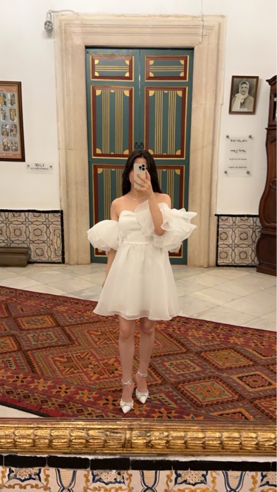 Robe blanche pour soirée
