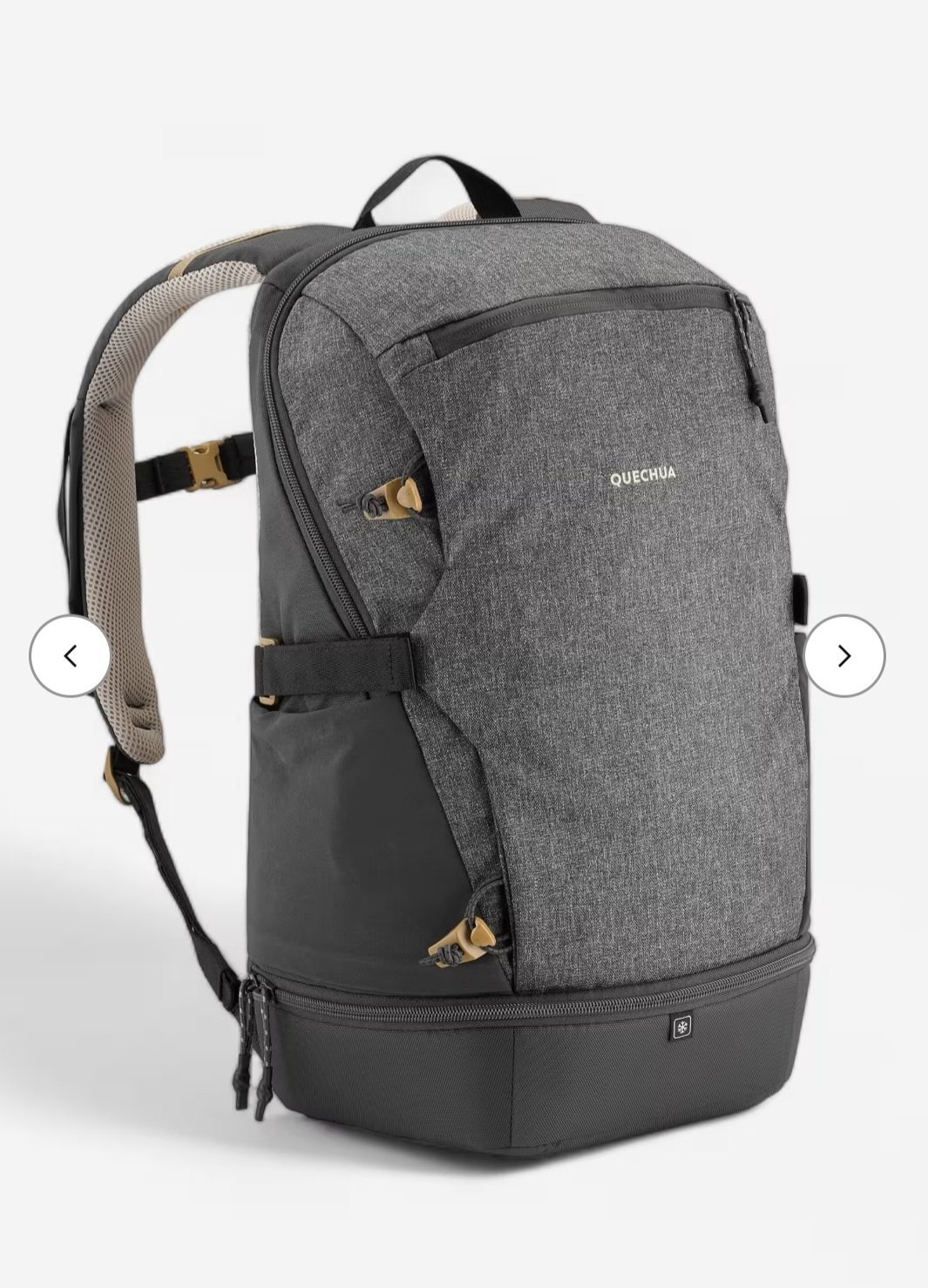 QUECHUA  Decatlon Sac à dos de randonnée isotherme 20L, NH500 Arpenaz Ice gris