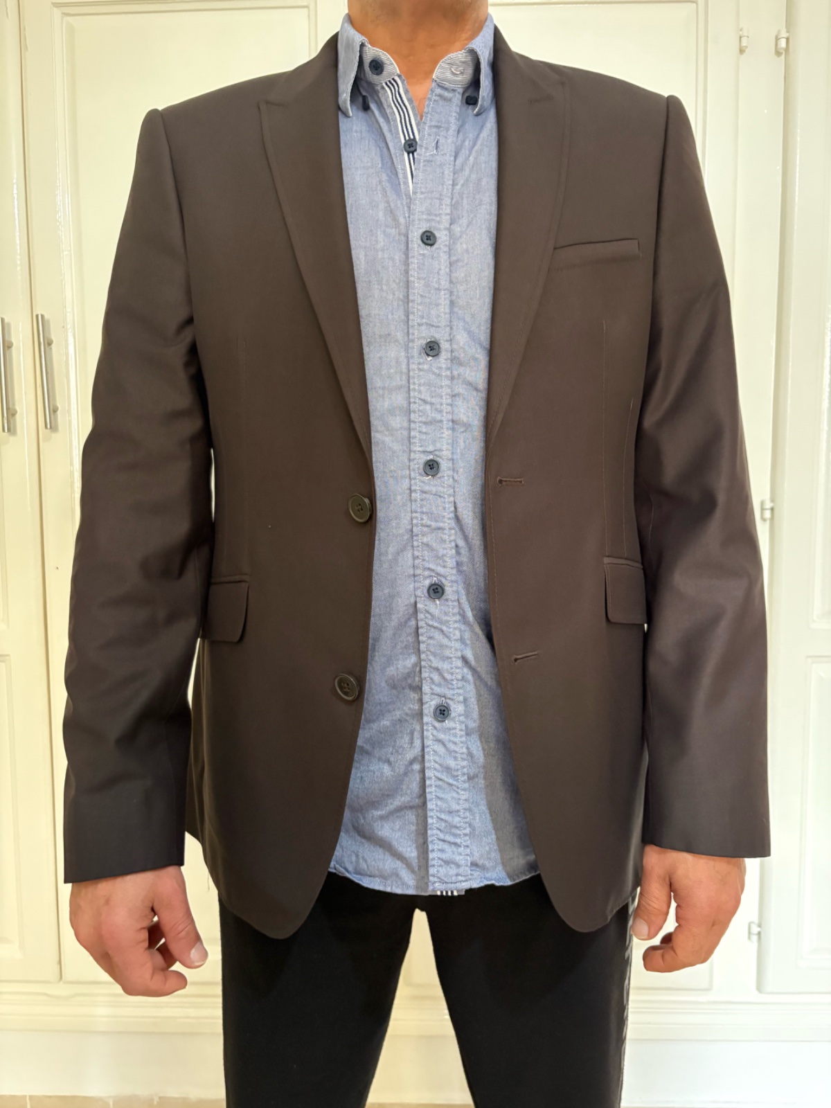 Veste marron hommes