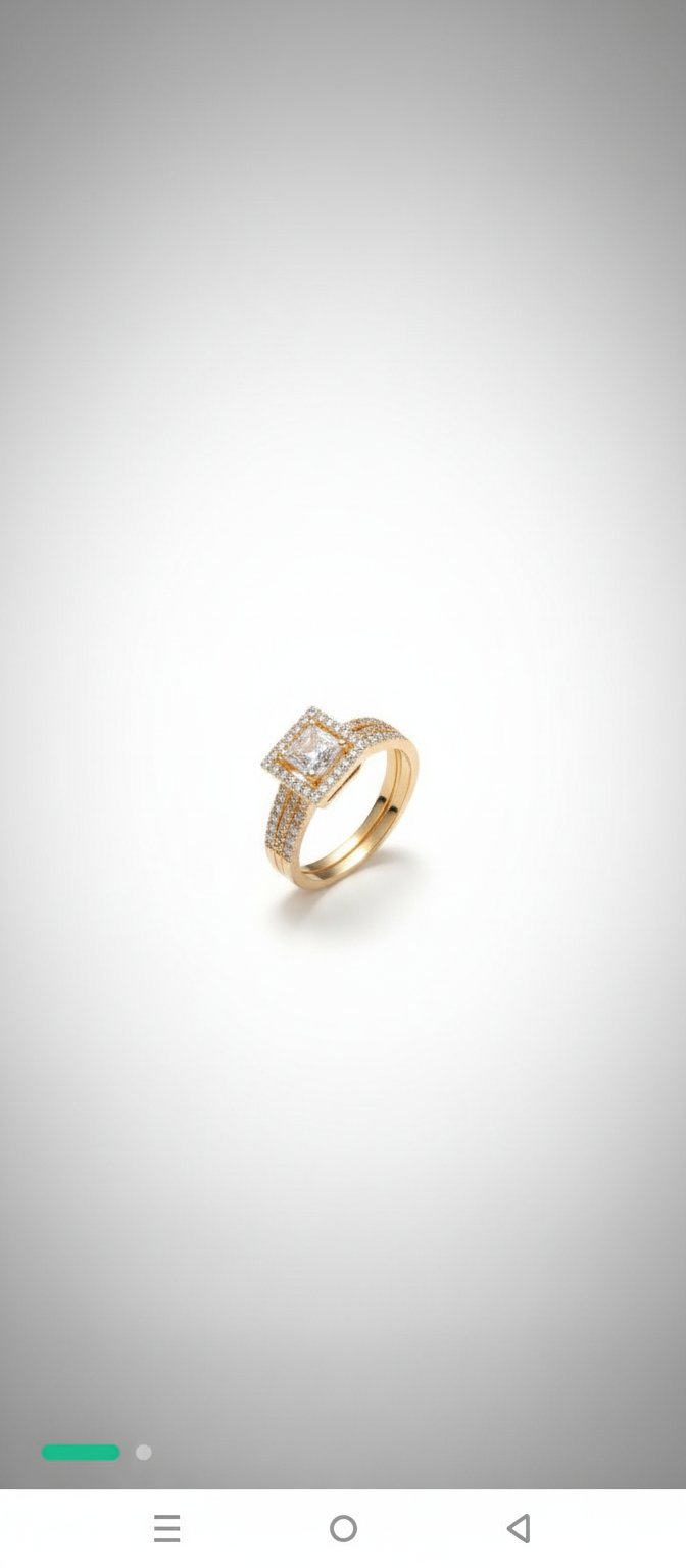 Bague argent titré doré