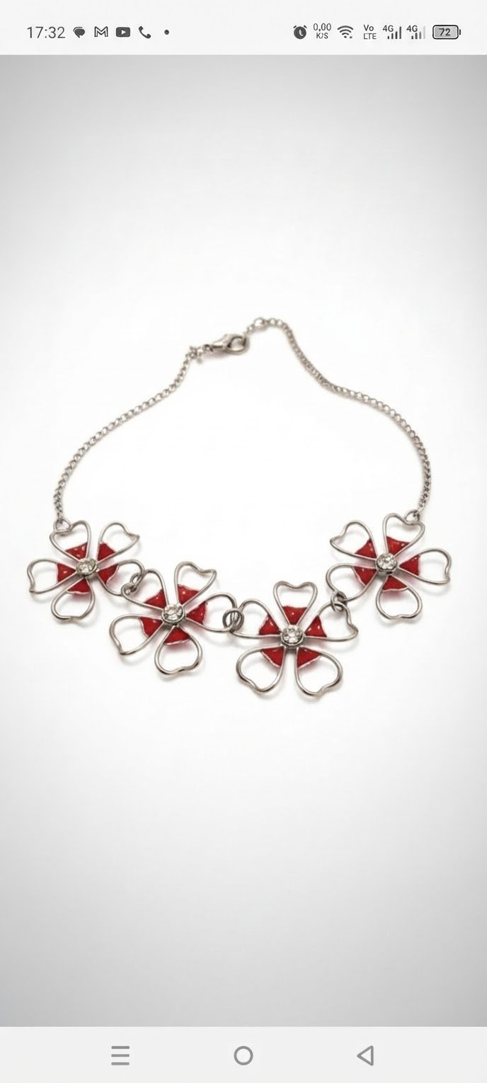 Collier fleurs