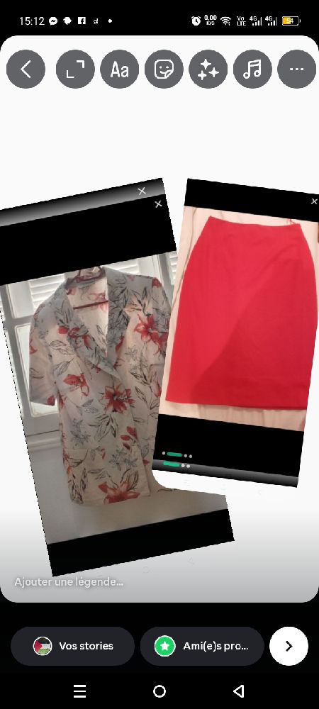 Lot jupe et veste 