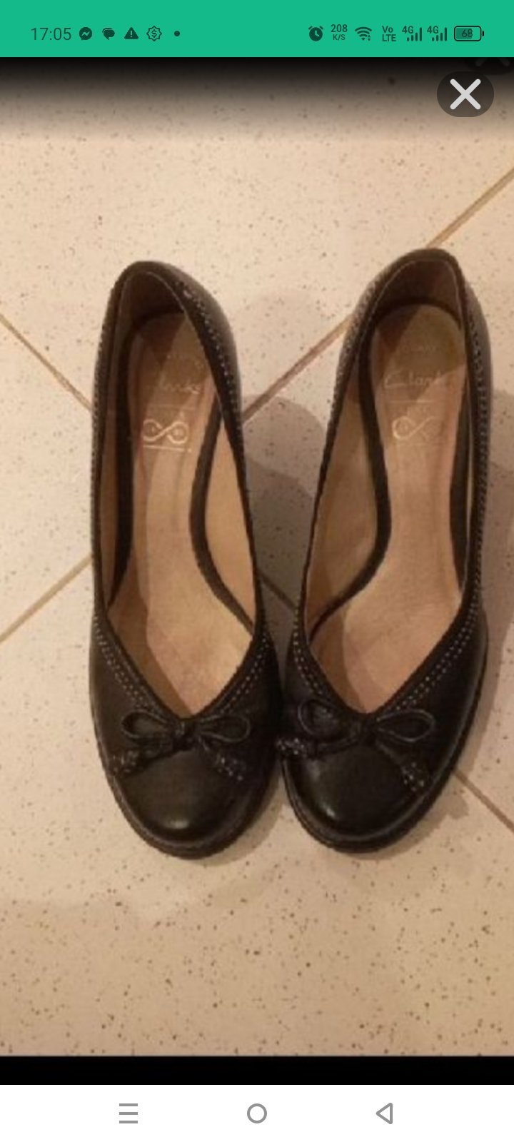 Escarpin en cuir