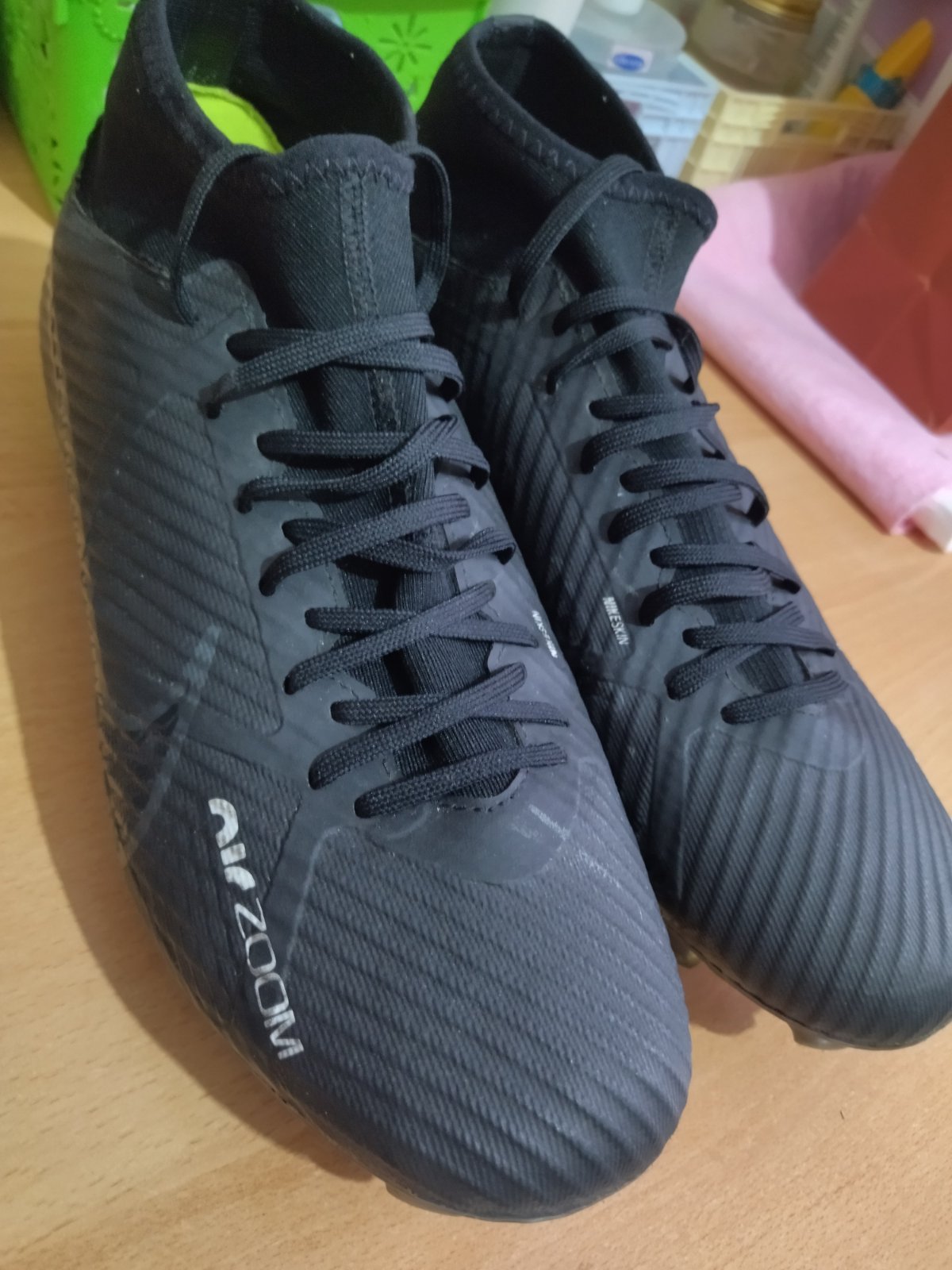 Crampons / chaussures de foot Nike Zoom noires – bon état