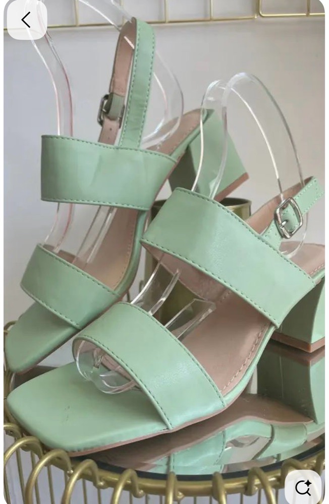Sandales vert pistache