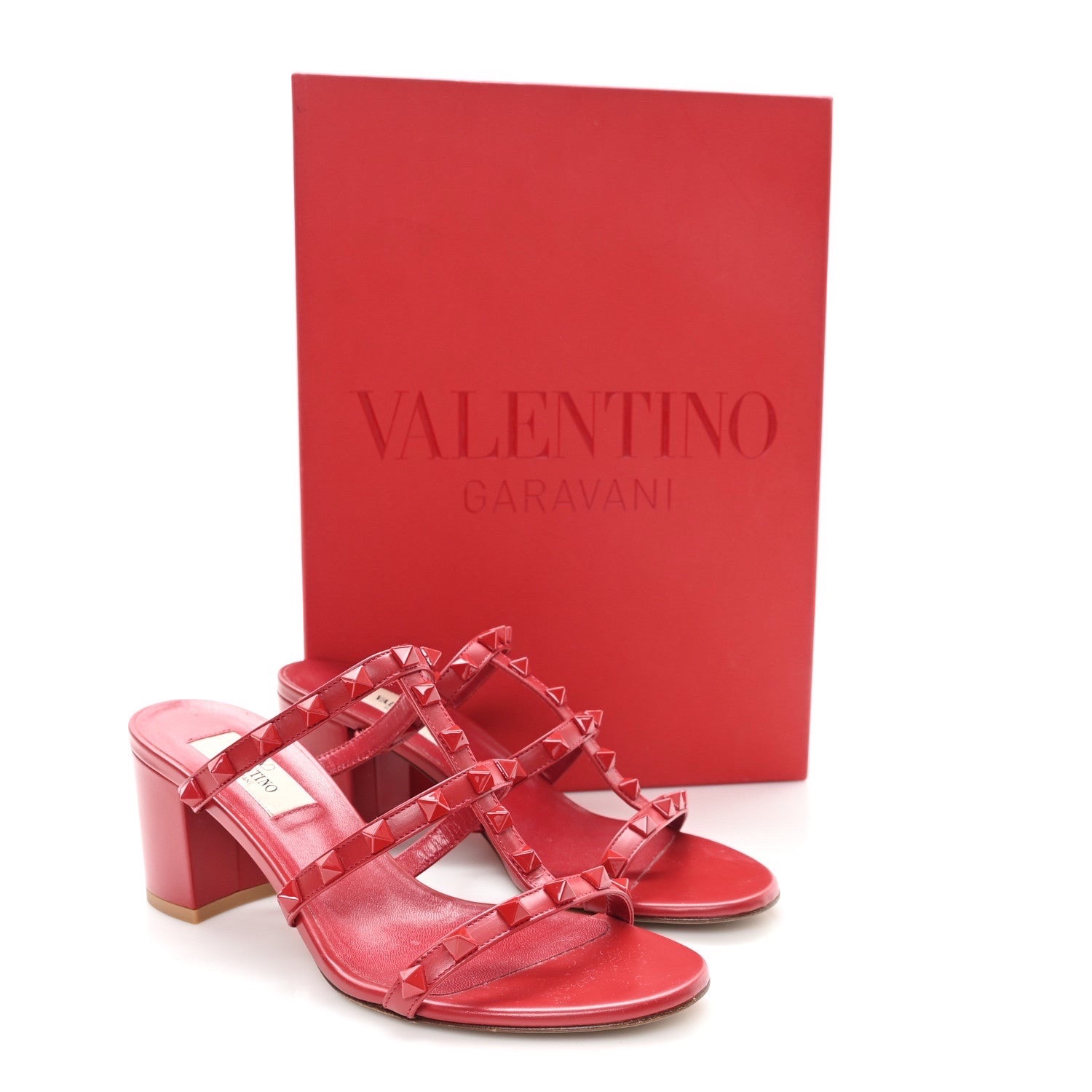 Sandales Valentino en rouge 37,5
