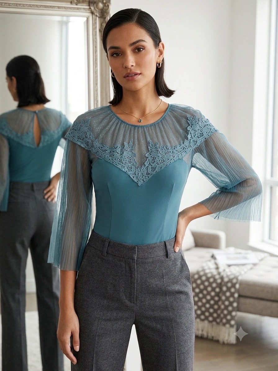 Haut bleu elisabetta franchi