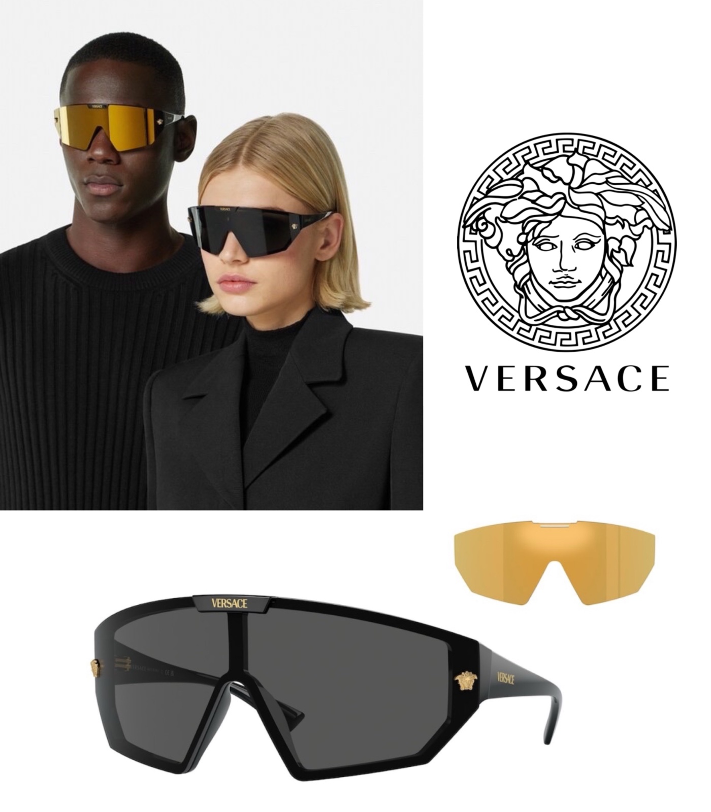 Lunettes de soleil Versace Medusa Horizon