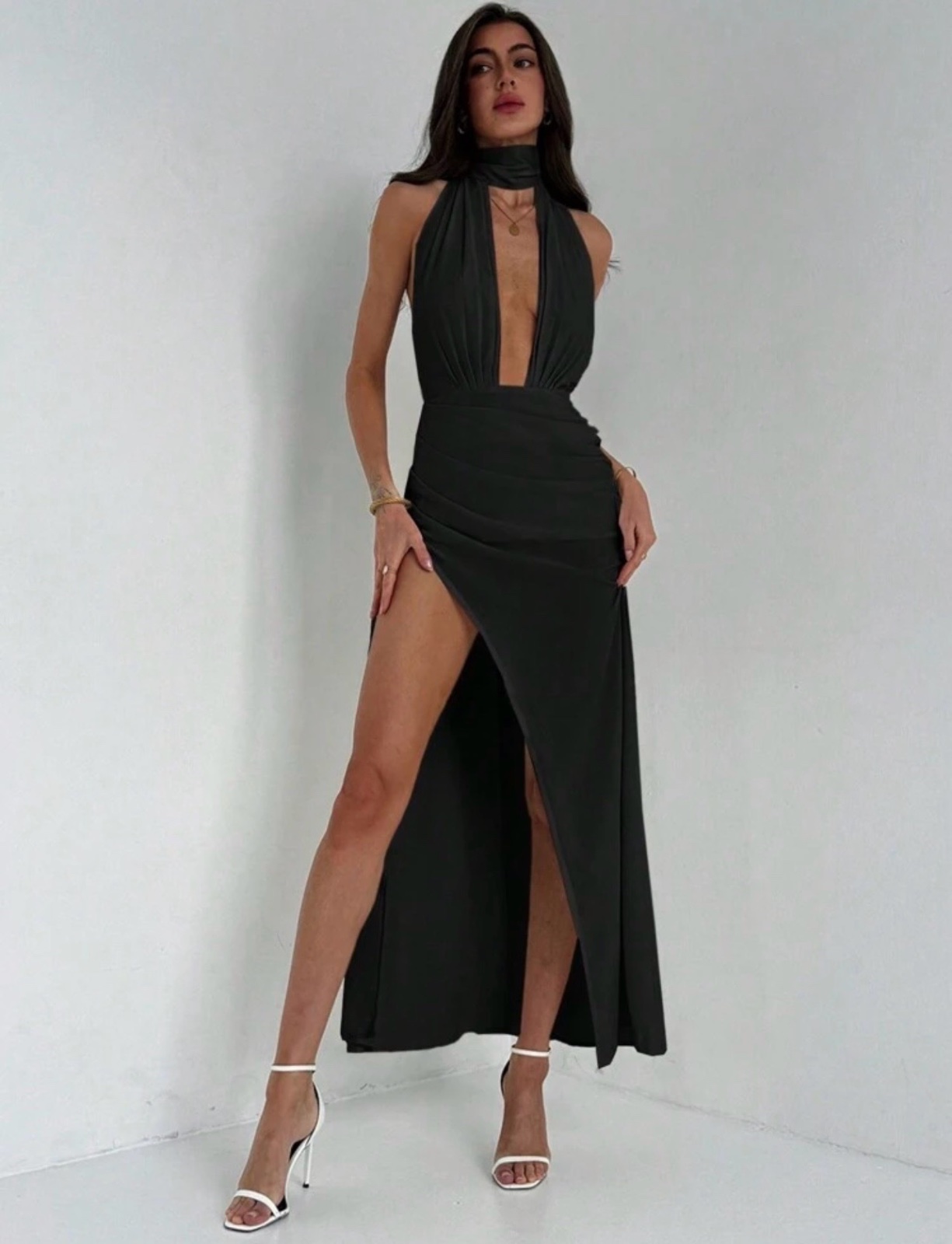 Robe soirée simple noir
