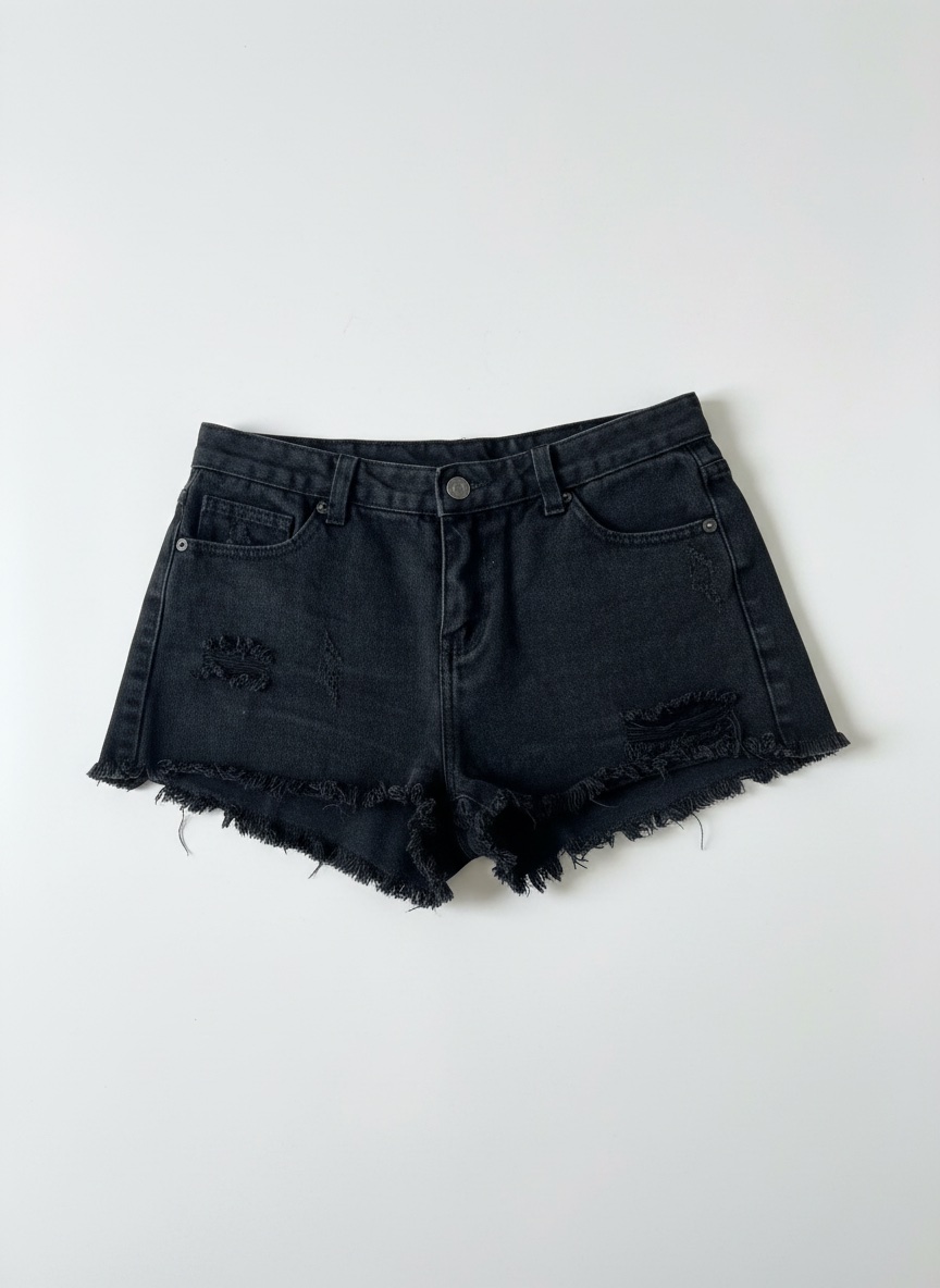 Short jeans noir
