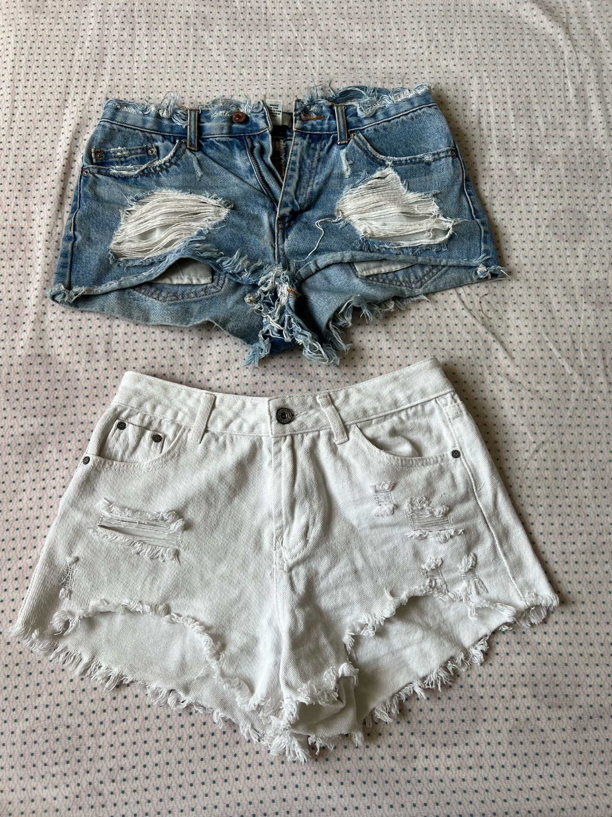 Set de deux short jeans