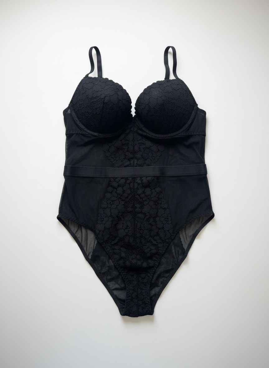 Body en dentelle noire