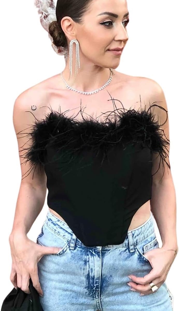Bustier plume