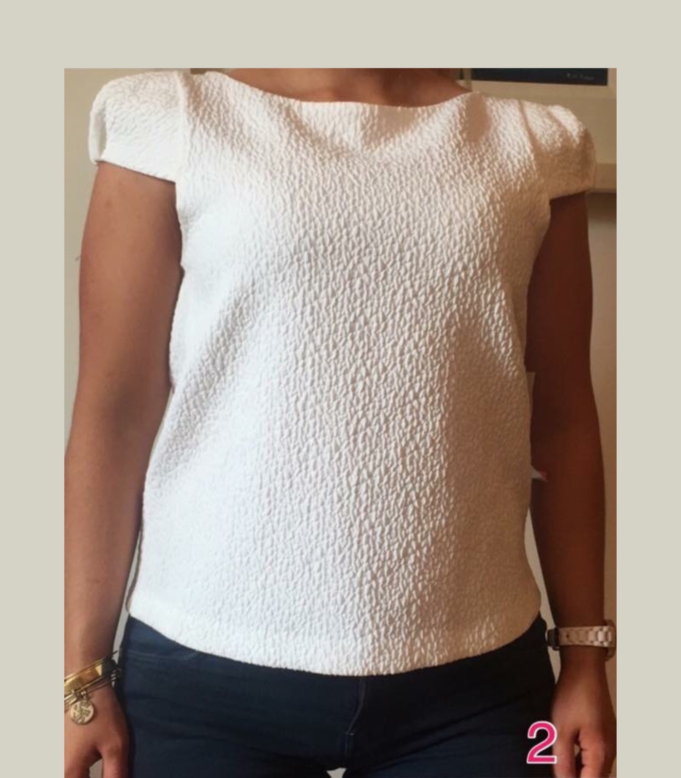 Tshirt blanc zara
