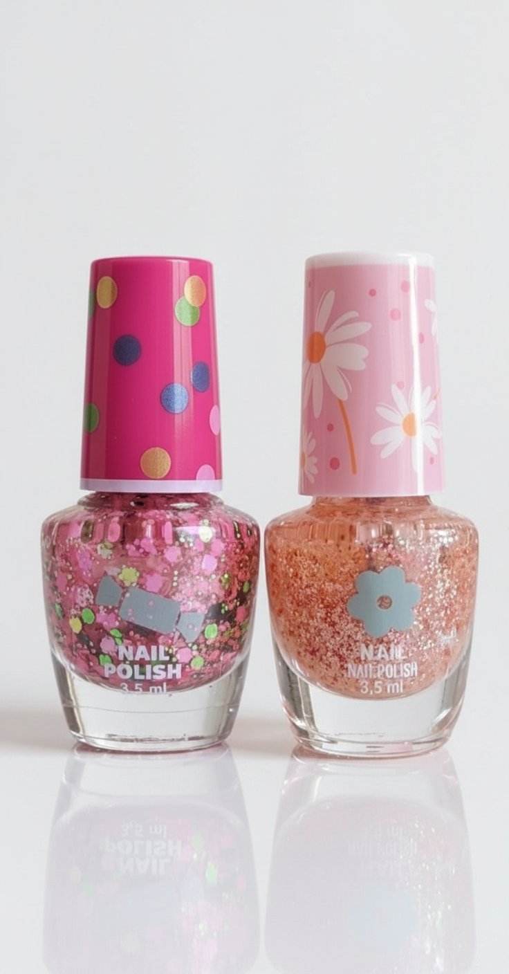 🤩 Compose ton lot neuf de vernis pailletés au choix ! Nombreuses couleurs disponibles - Manucure fillette trop cuuuuute 🥰 à partir de 11 dt le lot de 2 (prix expliqués en description) ⬇️