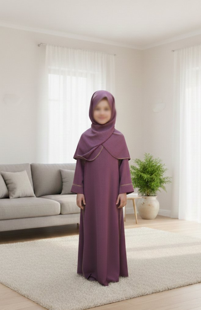 Abaya + foulard intégré neuve 14 ans
