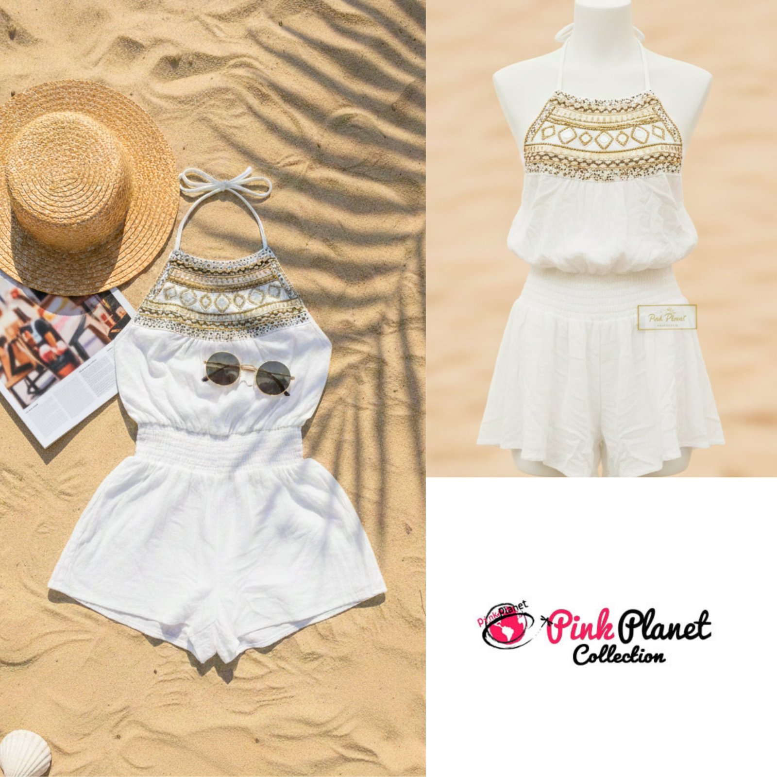 😱 Wooow irrésistible Combishort "Pink Planet" Taille 3 / L / 42