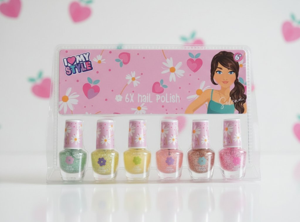 Lot de 6 vernis à ongles pour filles