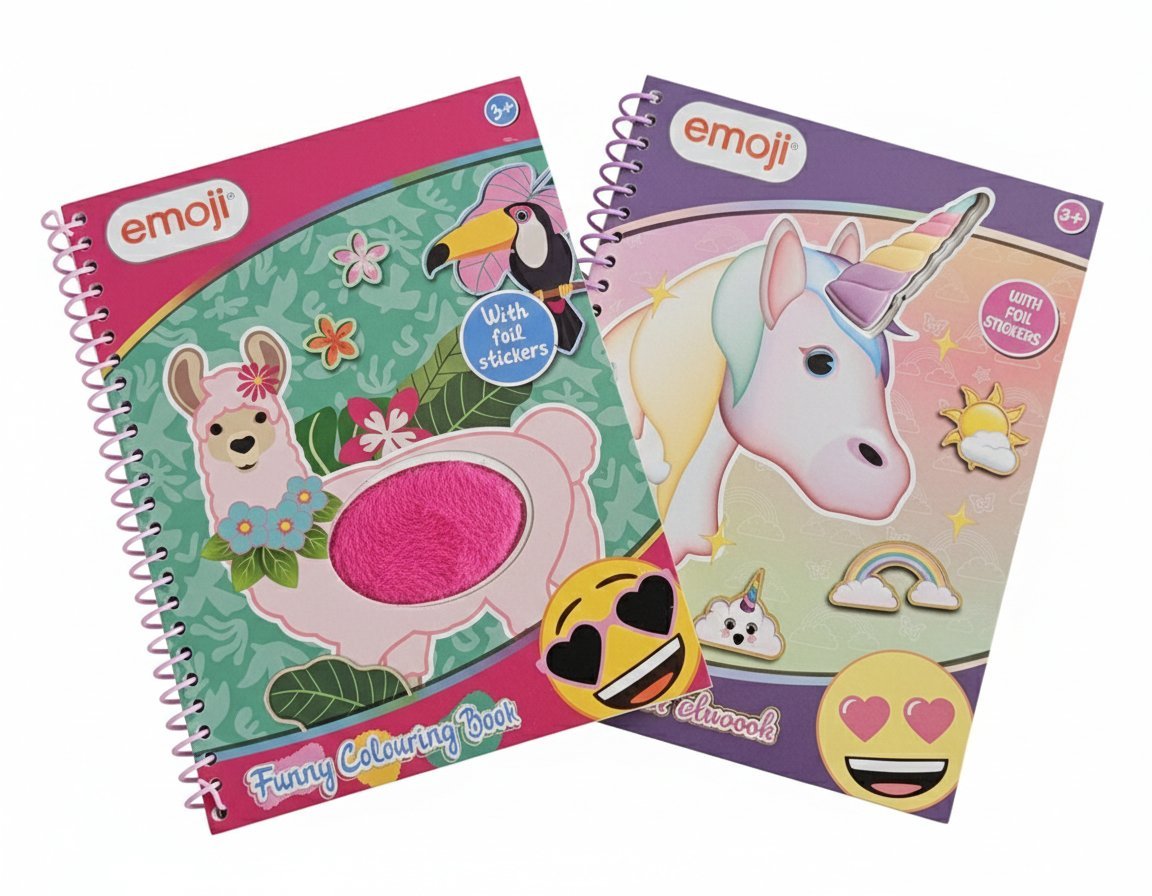 Lot de 2 livres de coloriages emoji 😍 Importé 🇨🇵 