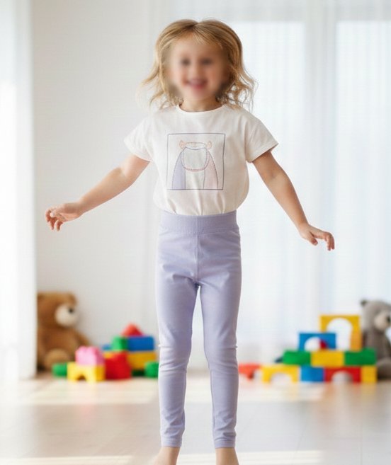 Legging de sport lilas taille 4-5 ans neuf
