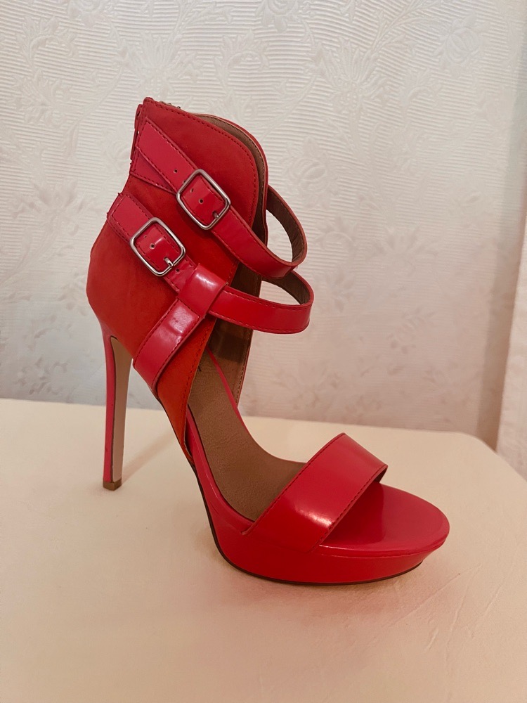 Sandales à talons très coquet saumon 👠🎀