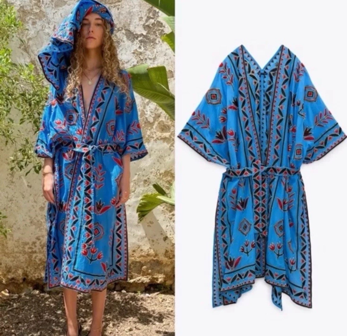 Kimono Zara brodé 