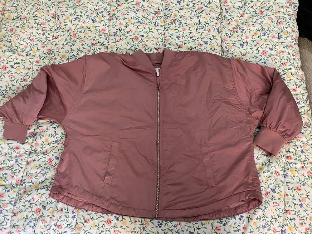 A New day Mauve Pink Full Zip Water Resistant Bomber Jacket