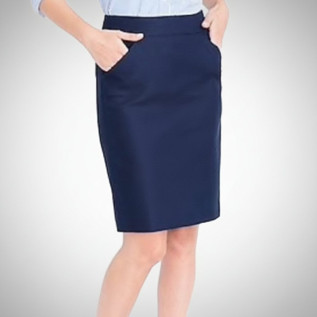 Jupe crayon J.Crew bleue marine – Taille 38