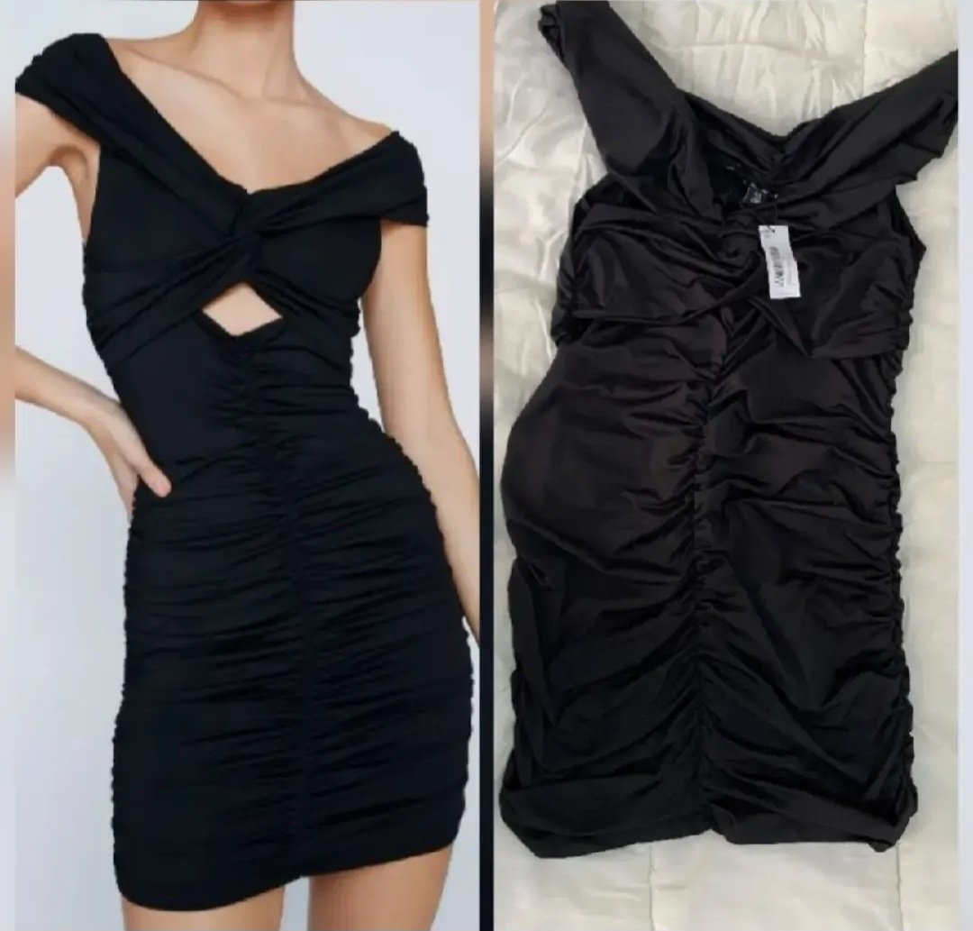 Robe mini noire 