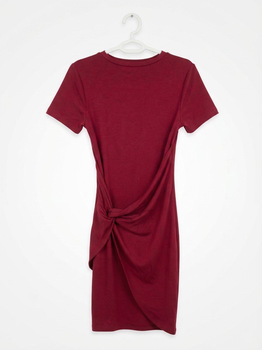 Robe rouge bordeaux 