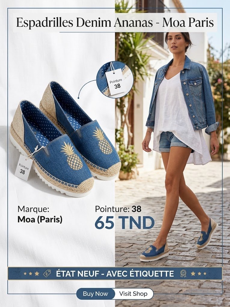 Espadrille denim