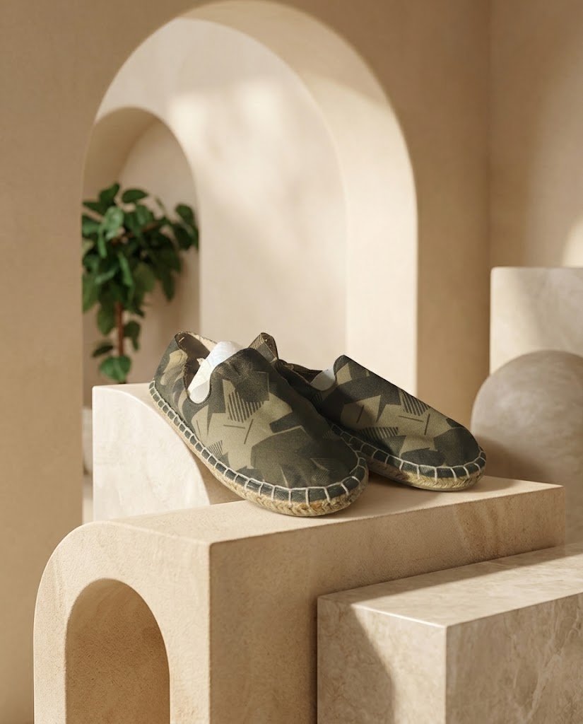 Espadrilles Motifs Camouflage SAXO BLUES - Pointure 36