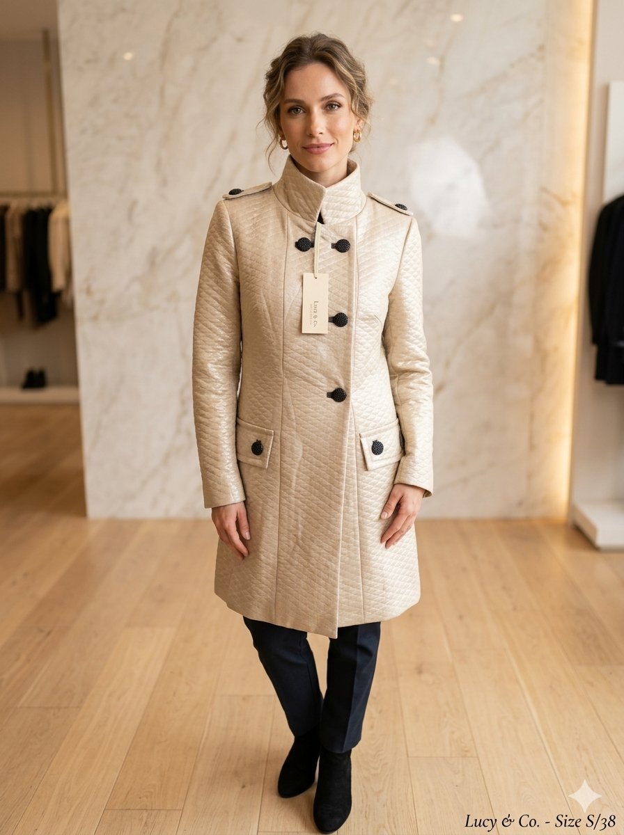 Manteau matelassé beige Lucy & Co. (Neuf avec étiquette) 🇫🇷✨